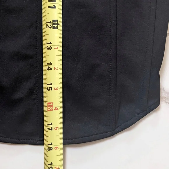 New! Akira Long Sleeve Mesh Corset Inspired Cropped Tie Back Top - Picture 7 of 12